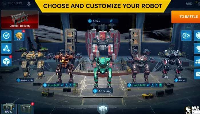 cài đặt game War Robots