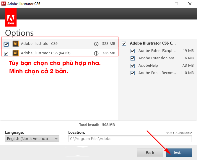 Hướng dẫn tải và cài đặt Adobe Illustrator CS6