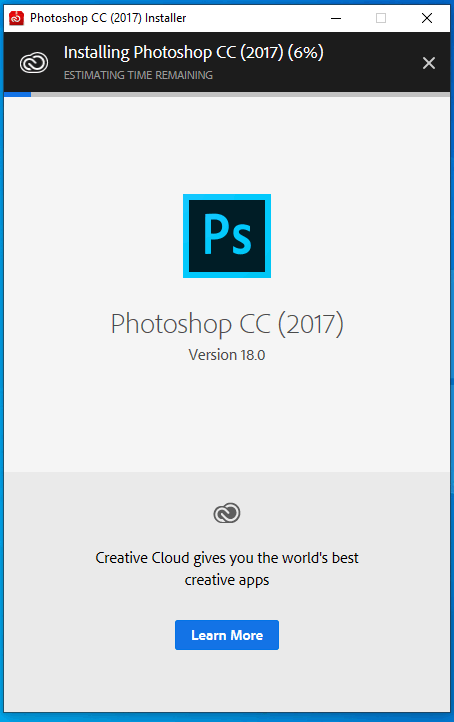 cài đặt Photoshop CC 2017