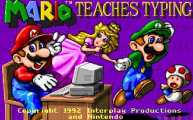 Mario Teaches Typing - Luyện gõ 10 ngón với game Mario