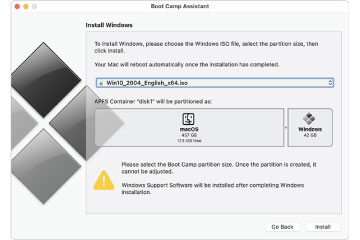 Download Boot Camp 5.1.5640 - Cài đặt Windows