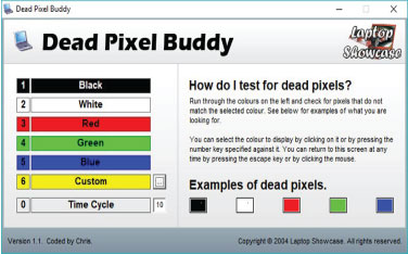 Download Dead Pixel Buddy 1.1 - Hỗ trợ kiểm thử màn hình LCD