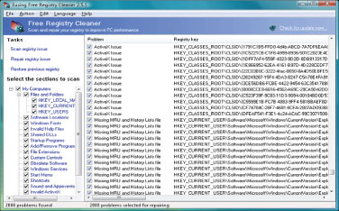Download Eusing Free Registry Cleaner - Nâng cao tính năng