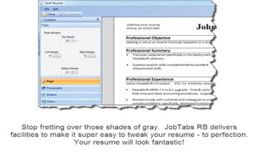 Download JobTabs Free Resume Builder 4.31