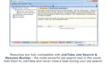 Download JobTabs Free Resume Builder 1.0.0.64