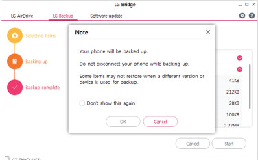 Download LG Bridge 1.2.54 - Công cụ quản lý thiết bị