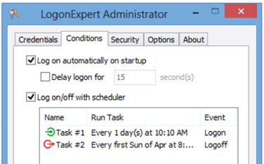 Download LogonExpert 9.2 - Đăng nhập Windows tự động