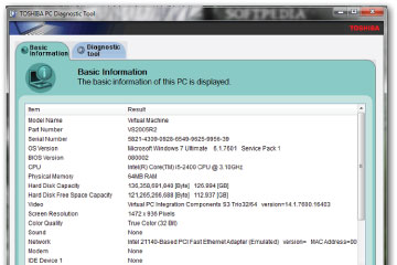 Download Toshiba PC Diagnostic Tool