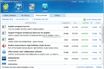 Download Kingsoft PC Doctor  3.7.0.47 - Sữa chữa, dọn dẹp