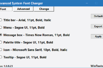 Download Advanced System Font Changer