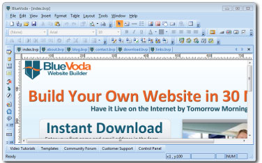 Download BlueVoda Website Builder - Thiết kế website