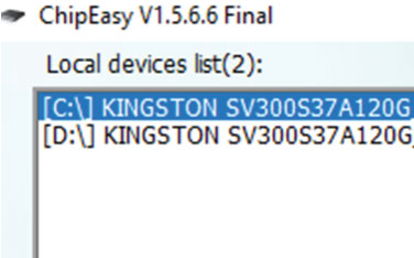 Download ChipEasy 1.5.6.6 - Cung cấp thông tin về USB
