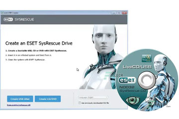 Download ESET SysRescue  - Tạo USB, CD/DVD bootable