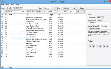 Download FairStars CD Ripper - trích xuất nhạc từ cd
