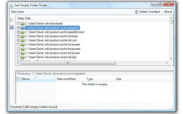 Download Fast Empty Folder Finder - Xóa file ẩn