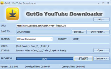 Download GetGo YouTube Downloader 1.8.0.1577