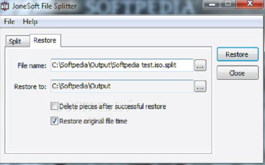 Download JoneSoft File Splitter - Hỗ trợ file có dung lượng cao