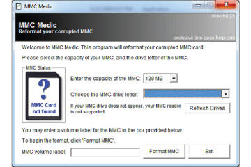 Download MMC Medic - format thẻ nhớ tốc độ nhanh