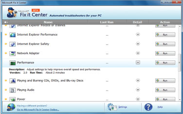 Download Microsoft Fix It - Hỗ trợ sửa chữa các vấn đề