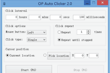 Download OP Auto Clicker - hỗ trợ tự động nhấp chuột