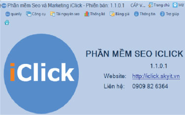 Download Phần mềm SEO iClick - Phần mềm hỗ trợ seo