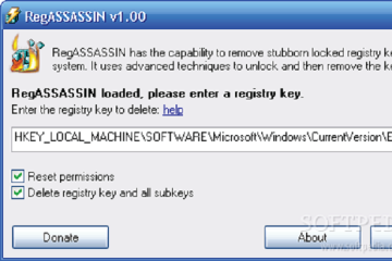 Download RegASSASSIN - Loại bỏ key Registry lỗi