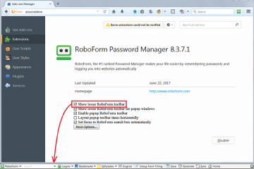 Download Roboform Toolbar for Firefox - Trình quản lý mật khẩu