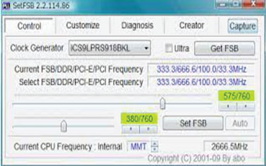 Download SetFSB 2.3.178.134 - Điều chỉnh xung nhịp của CPU