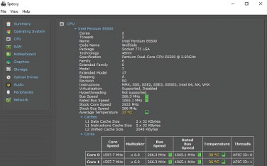 Download Speccy Portable - Xem thông tin phần cứng