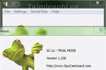 Download Spycam Lizard 1.230 - Phần mềm Theo dõi hoạt động