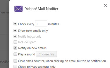 Download Yahoo! Mail Notifier - Thông báo Email mới