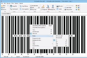 Download ActiveBarcode 6.12.0 - Tạo ra các kiểu mã vạch