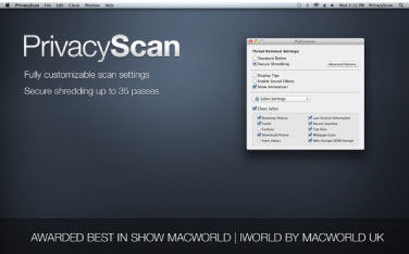 Download PrivacyScan for Mac - Hỗ trợ trình duyệt và ứng dụng