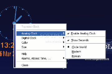 Download Topmost Clock 2.1 - Đồng hồ thông minh