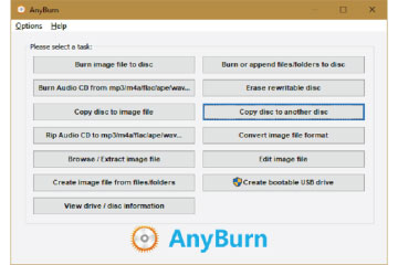 Download AnyBurn - Ghi tập tin ảnh vào đĩa