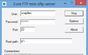 Download Core FTP mini sftp server