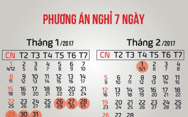 Download Lịch Nghỉ Tết Nguyên Đán 2017