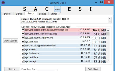 Download Sachesi 2.0.3 - Tìm kiếm và cài đặt Firmware